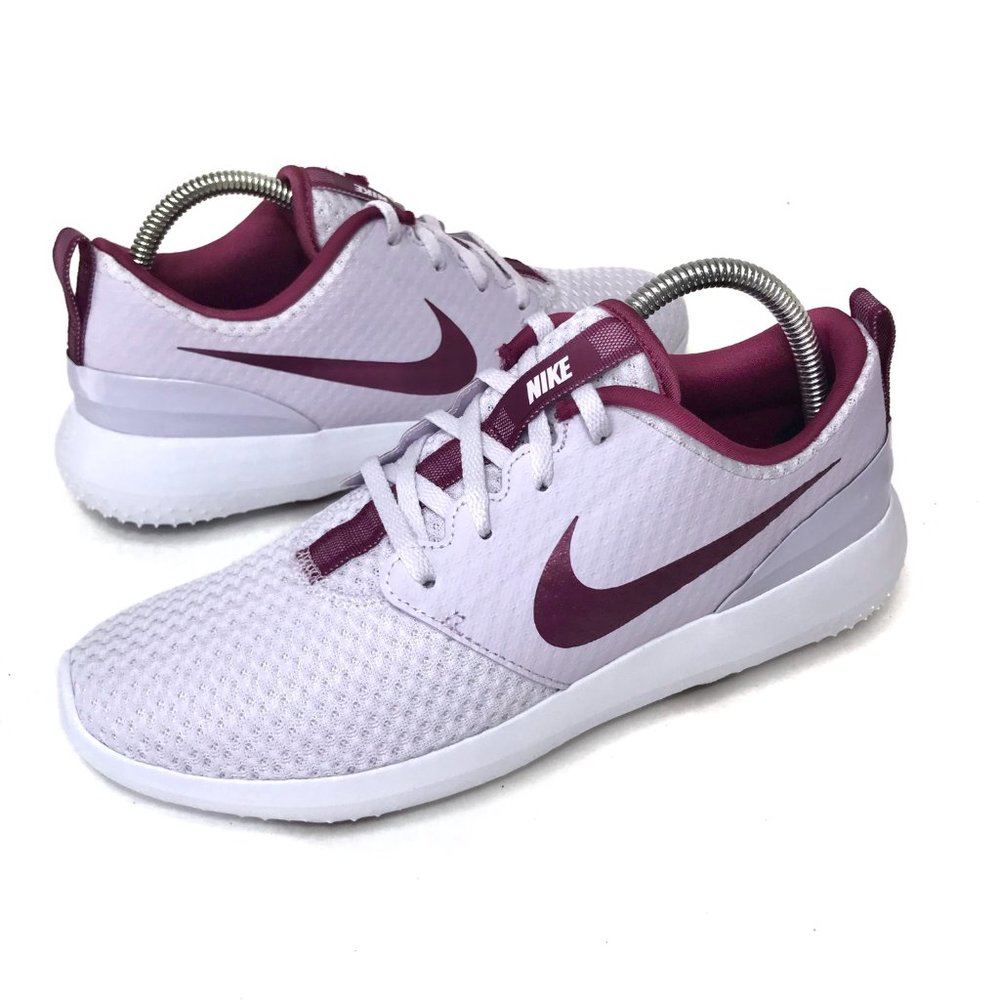 Nike Grape White Roshe G Golf Shoes Women's Size 8